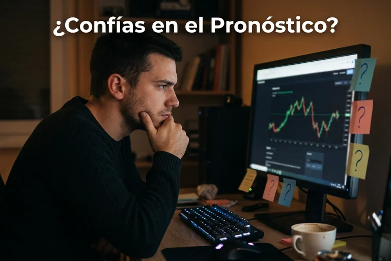 Persona evaluando pronósticos de Dota 2 en una pantalla con gráficos de rendimiento de tipsters