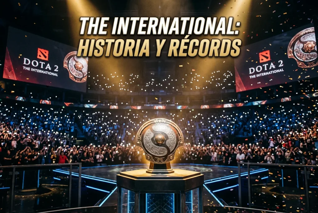 Trofeo Aegis of Champions de The International de Dota 2 en un escenario profesional de esports